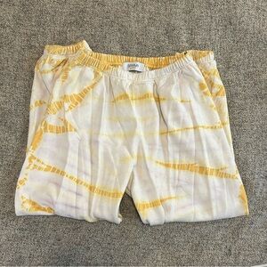 SPRWMN Yellow Tie Dye Sweat Pant